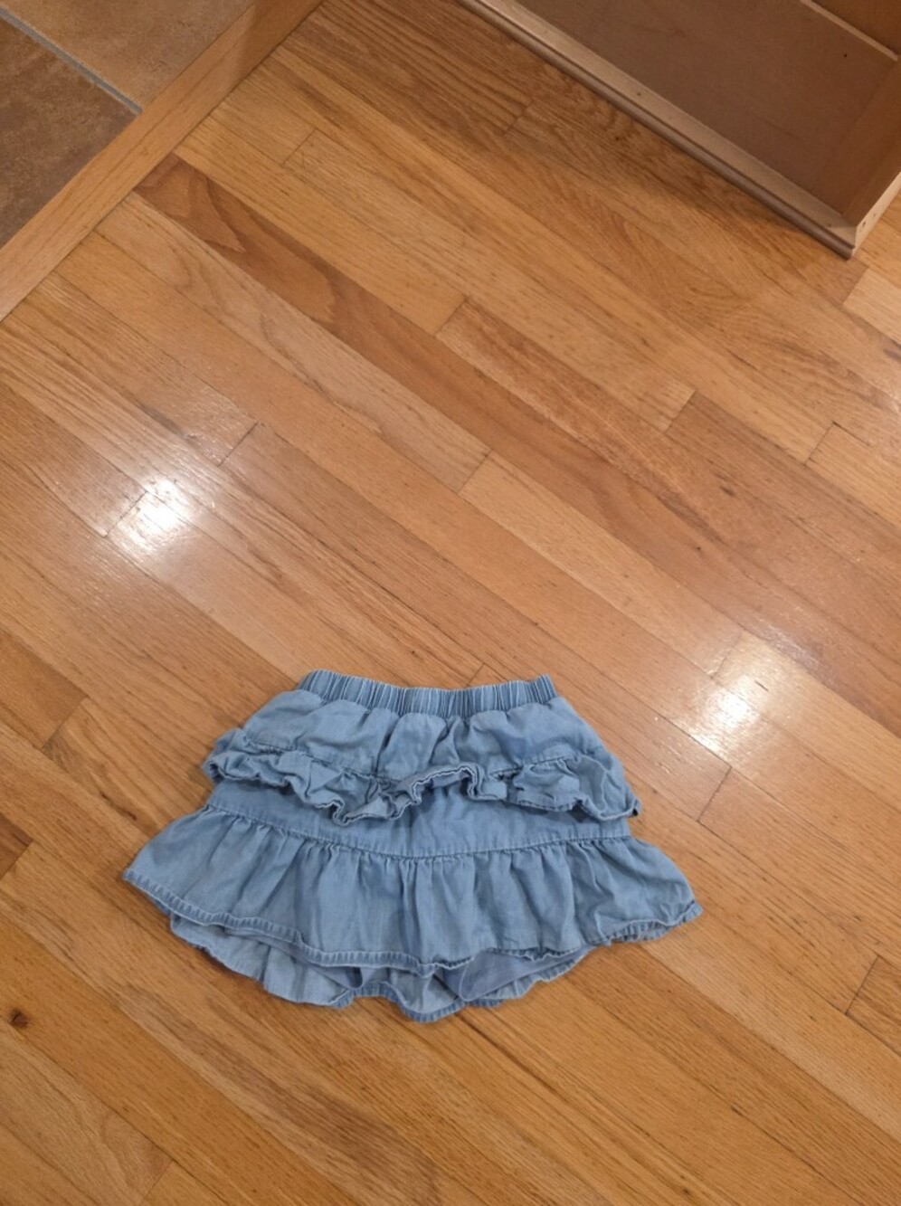 Jumping Beans Chambray Ruffle Skort